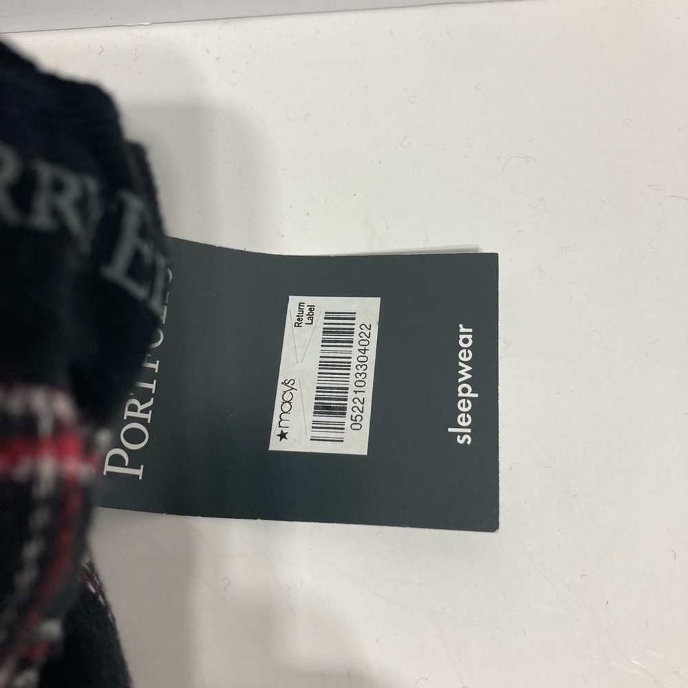 Macy's Black and Red Plaid Sleepwear - Picture 3 of 5